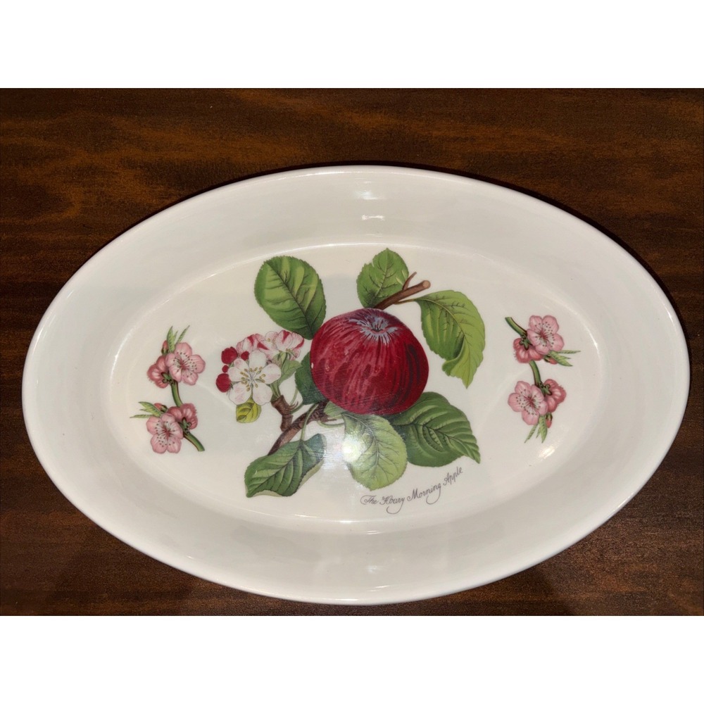 Portmeirion Pomona "The Hoary Morning Apple" Oval Platter 11.25"